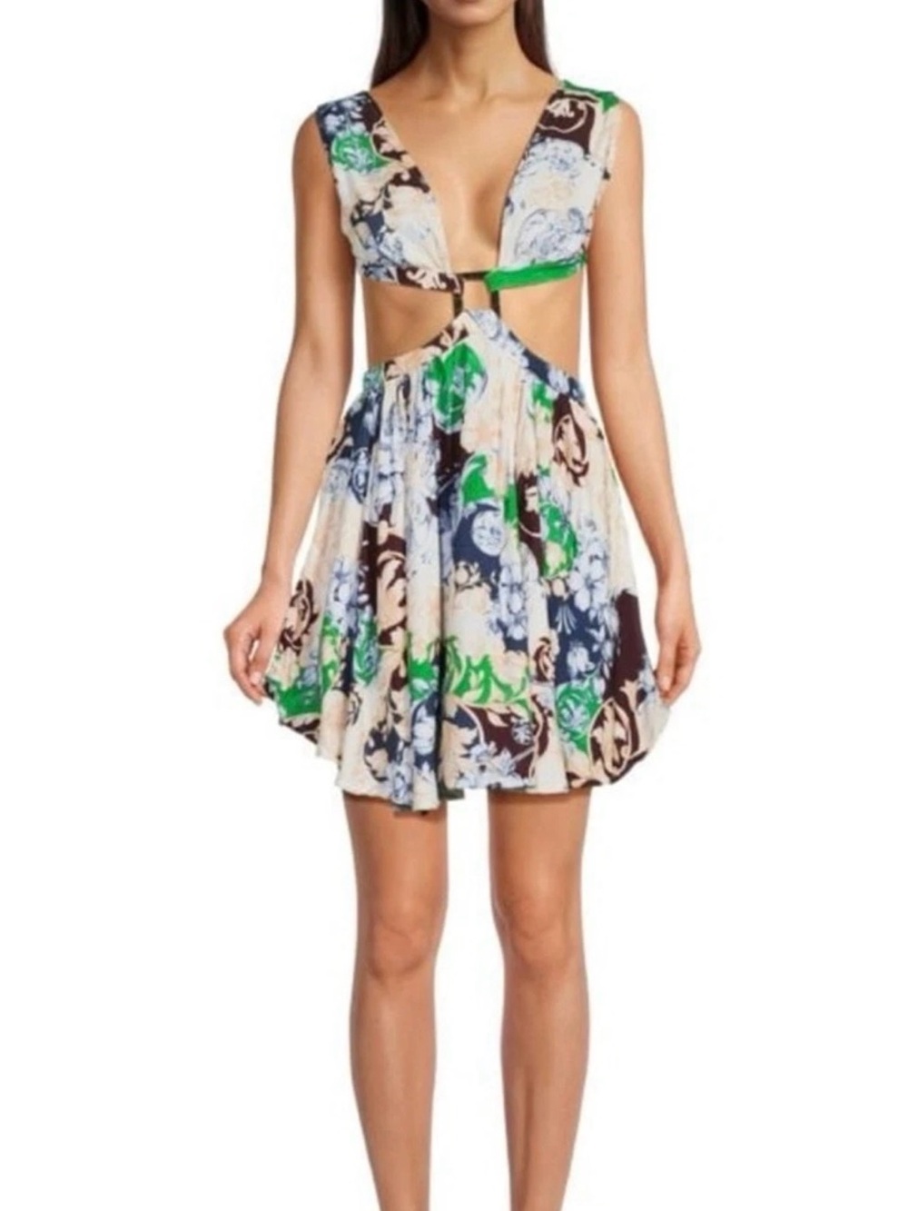 NWT AGUA BENDITA Gillian Cardumen Dress Beach Coverup Medium